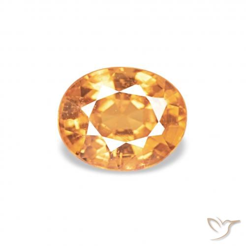 0.58ct 黄金色 锰铝榴石纱, 椭圆形, VS