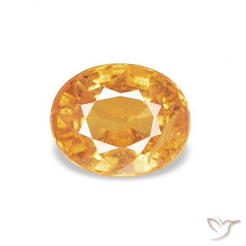0.60ct 中橙 锰铝榴石纱, 椭圆形, VS-SI