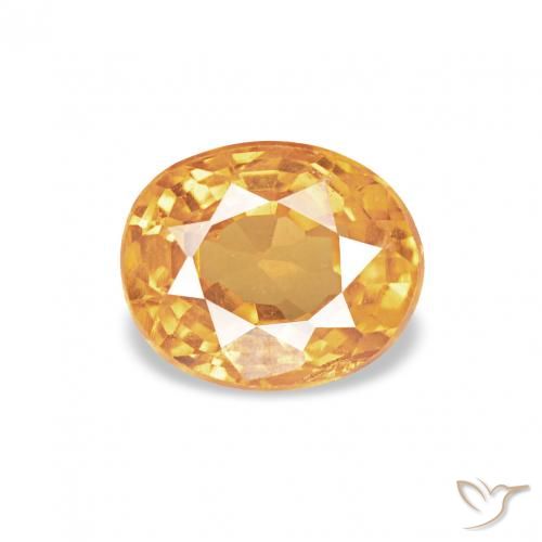 0.61ct 橙金 锰铝榴石纱, 椭圆形, VS