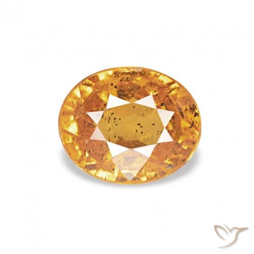 0.62ct 橙金 锰铝榴石纱, 椭圆形, VS-SI