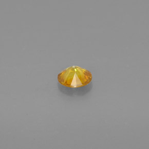 0.47克拉天然黄色闪锌矿，圆形切割，4.92毫米，SI