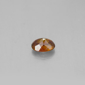 0.75克拉天然橙色闪锌矿，椭圆形切割，6×4.5毫米，SI