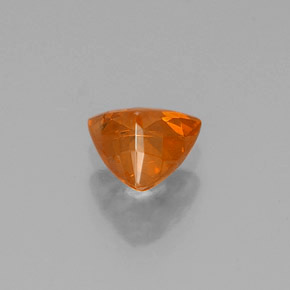 0.50克拉天然橙色闪锌矿，三角形，5.1×4.8毫米，VS-SI