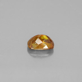 0.86克拉天然黄色闪锌矿，垫形剪裁，6.1×4.5毫米，SI