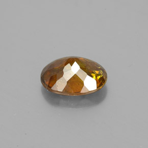 1.32克拉天然黄色闪锌矿，椭圆形切割，7.3×5.8毫米，SI