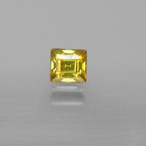 0.66克拉天然黄金色闪锌矿，方形，4.4×4.2毫米，VVS-VS