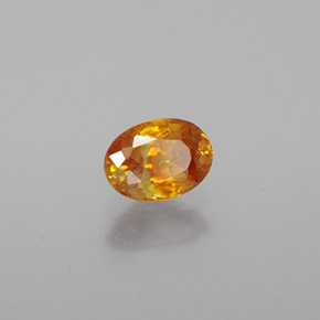 0.71克拉天然黄金色闪锌矿，椭圆形切割，6×4.4毫米，VS