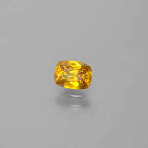 0.52克拉天然黄色闪锌矿，垫形剪裁，5×3.8毫米，VS