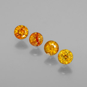 克拉天然闪锌矿，圆形切割，VS-SI