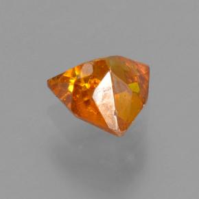 0.50克拉天然橙色闪锌矿，三角形，4.8×4.8毫米，VS-SI