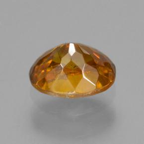0.67克拉天然棕色闪锌矿，椭圆形切割，5.5×4.2毫米，VS-SI