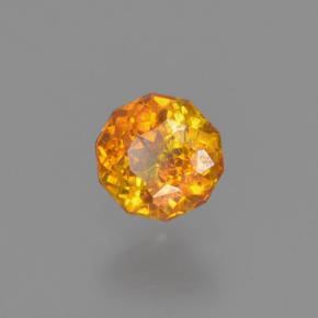 0.25克拉天然橙色闪锌矿，圆形切割，3.74毫米，VS-SI
