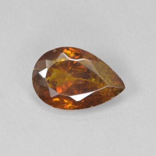 1.97ct 天然 中橙 闪锌矿, 梨形, SI-I1