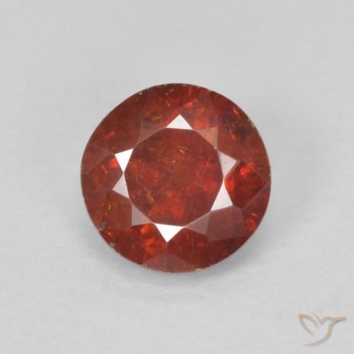 1.06ct 天然 红橙色 闪锌矿, 圆形的, SI