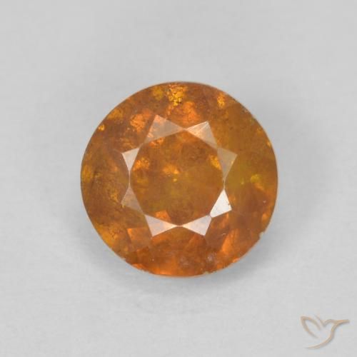 1.12ct 天然 深橙色 闪锌矿, 圆形的, SI-I1