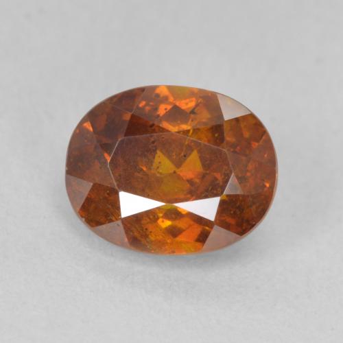 2.17ct 天然 深橙色 闪锌矿, 椭圆形, SI-I1, Photo A