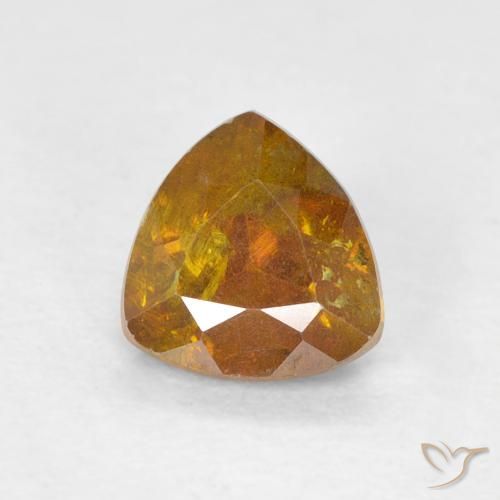 0.80ct 天然 土橙 闪锌矿, 胖三角形, VS-SI