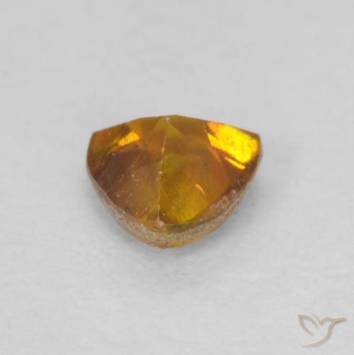 0.22克拉天然闪锌矿，胖三角形，SI-I1