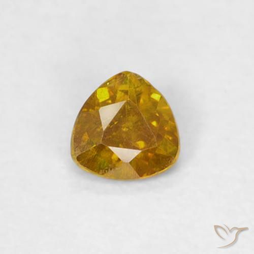 0.19ct 天然 中金 闪锌矿, 胖三角形, SI-I1