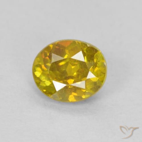 0.54ct 天然 棕黄色 闪锌矿, 椭圆形, SI-I1
