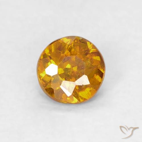0.23ct 天然 金棕色 闪锌矿, 圆形的, SI-I1