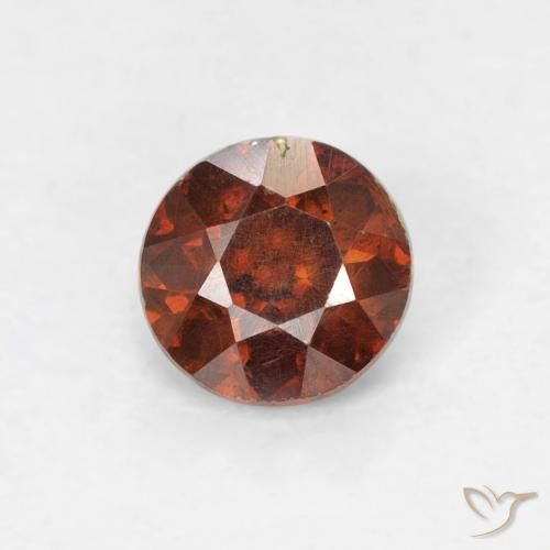 0.57ct 天然 深橙色 闪锌矿, 圆形的, SI-I1