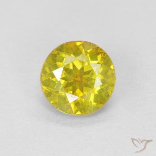 1.05ct 天然 棕黄色 闪锌矿, 圆形的, SI-I1
