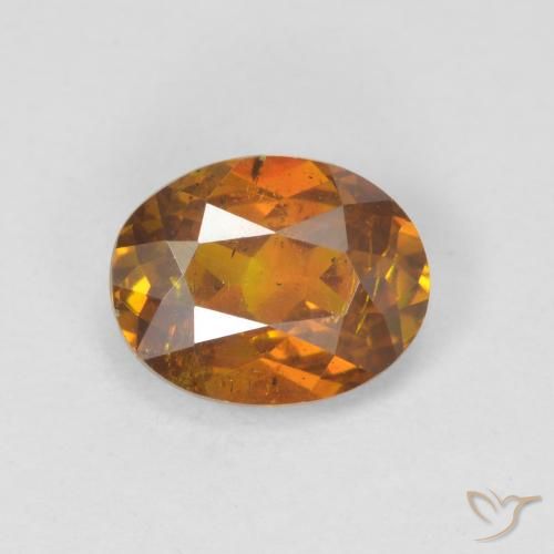 1.71ct 天然 棕橙色 闪锌矿, 椭圆形, VS-SI