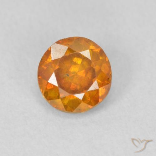 0.53ct 天然 杏橙 闪锌矿, 圆形的, VS-SI