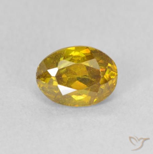 0.83ct 天然 深金 闪锌矿, 椭圆形, VS-SI