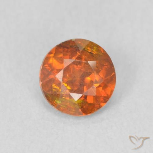 0.52ct 天然 土橙 闪锌矿, 圆形的, SI