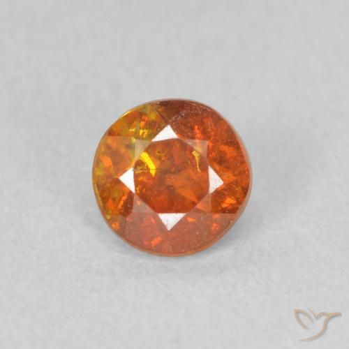 0.48ct 天然 棕橙色 闪锌矿, 圆形的, SI
