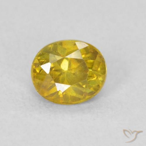 0.27ct 天然 金色 闪锌矿, 椭圆形, VS-SI