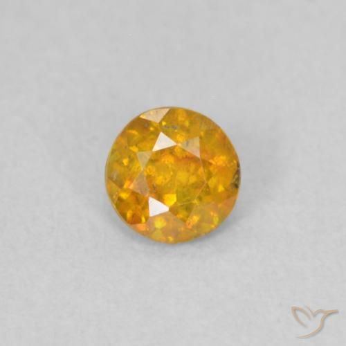 0.21ct 天然 Medium Light-Orange 闪锌矿, 圆形的, SI