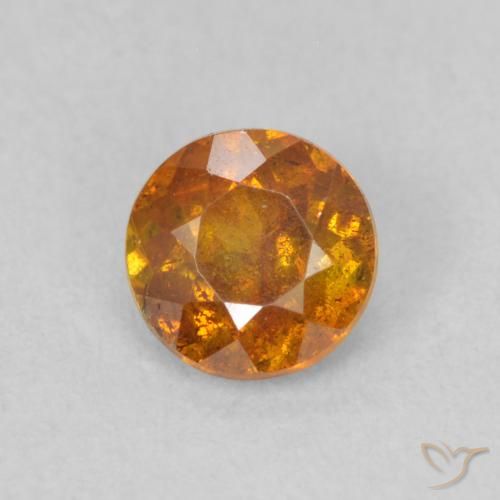 0.49ct 天然 土橙 闪锌矿, 圆形的, SI