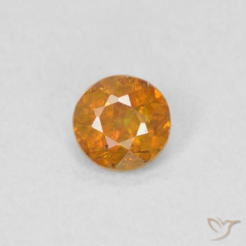 0.24ct 天然 土橙 闪锌矿, 圆形的, SI
