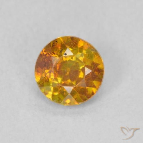 0.58ct 天然 棕橙色 闪锌矿, 圆形的, SI