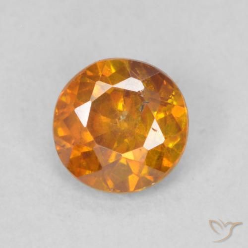 0.35ct 天然 土橙 闪锌矿, 圆形的, SI