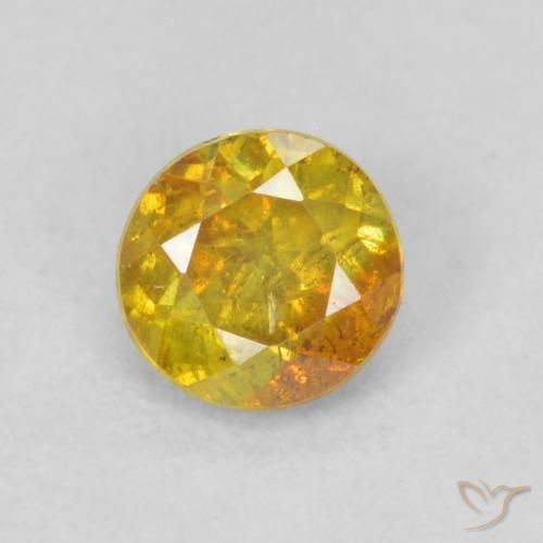 0.40ct 天然 杏橙 闪锌矿, 圆形的, SI