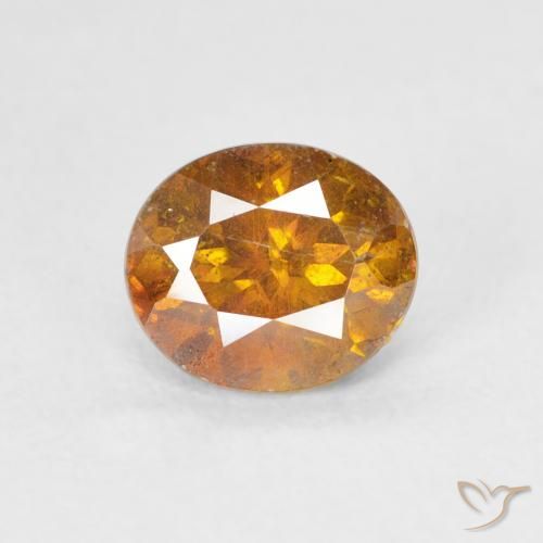 1.44ct 天然 土橙 闪锌矿, 椭圆形, SI