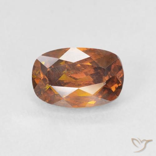 1.46ct 天然 深橙色 闪锌矿, 软垫, SI