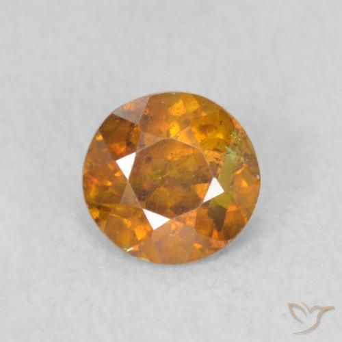 0.47ct 天然 棕橙色 闪锌矿, 圆形的, SI