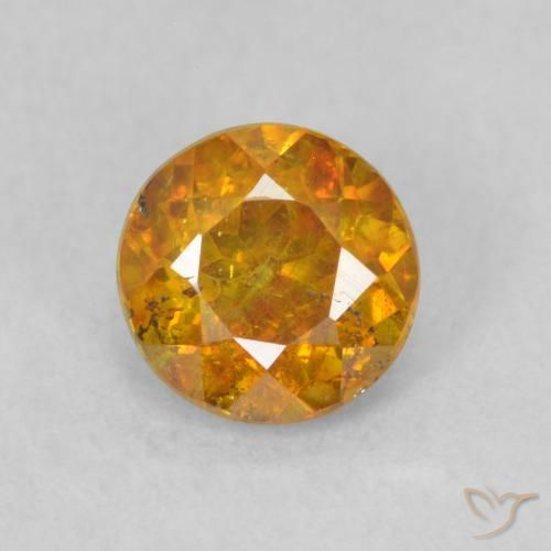 0.78ct 天然 Medium Light-Orange 闪锌矿, 圆形的, SI