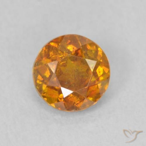 0.72ct 天然 土橙 闪锌矿, 圆形的, SI