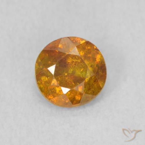 0.47ct 天然 棕橙色 闪锌矿, 圆形的, SI