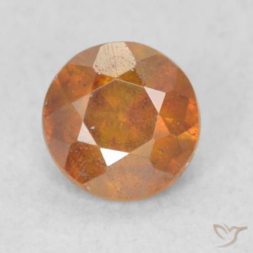 0.45ct 天然 土橙 闪锌矿, 圆形的, SI