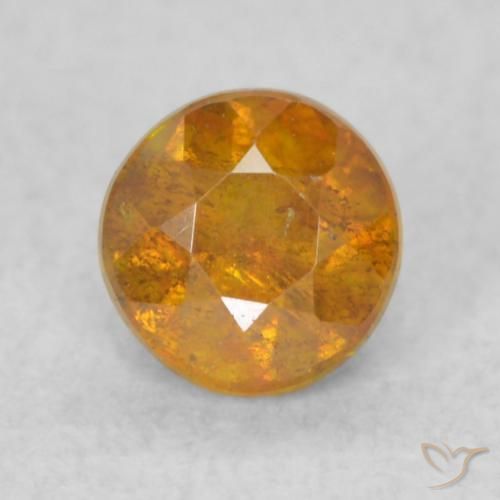 0.40ct 天然 Medium Light-Orange 闪锌矿, 圆形的, SI