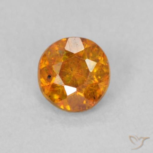 0.26ct 天然 土橙 闪锌矿, 圆形的, SI