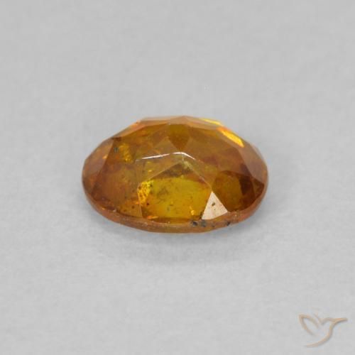 0.63克拉天然闪锌矿，椭圆形，SI
