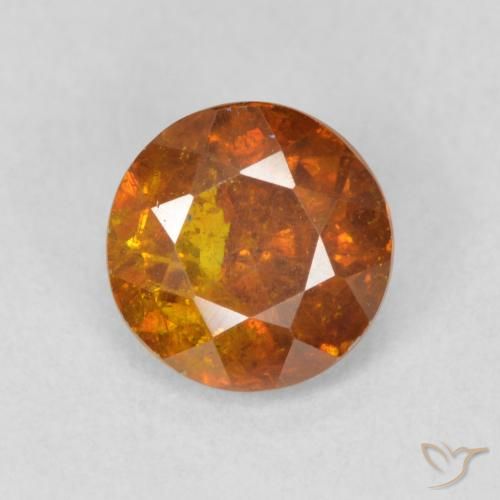1.14ct 天然 棕橙色 闪锌矿, 圆形的, SI